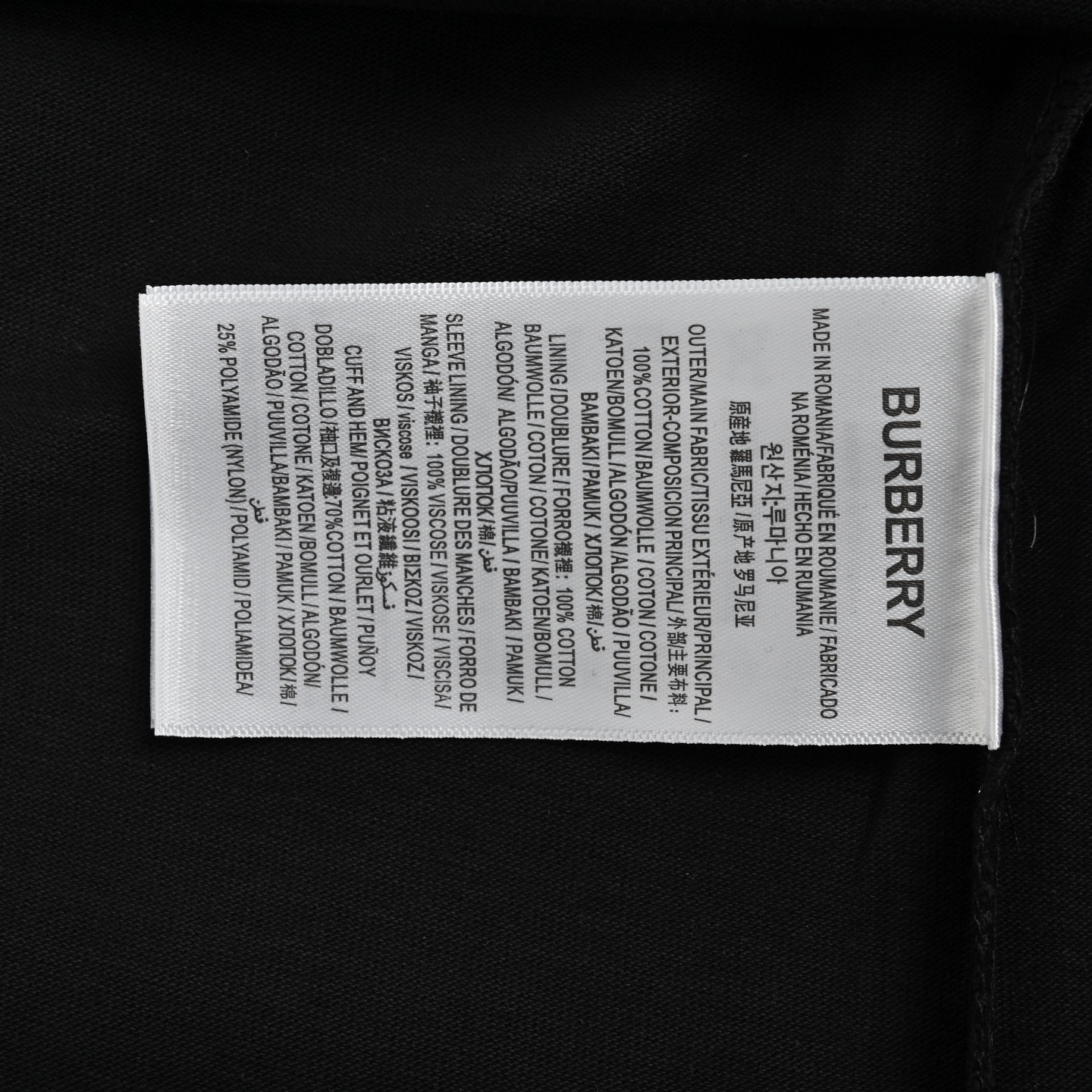 Burberry 24ss Gothic letter short sleeve