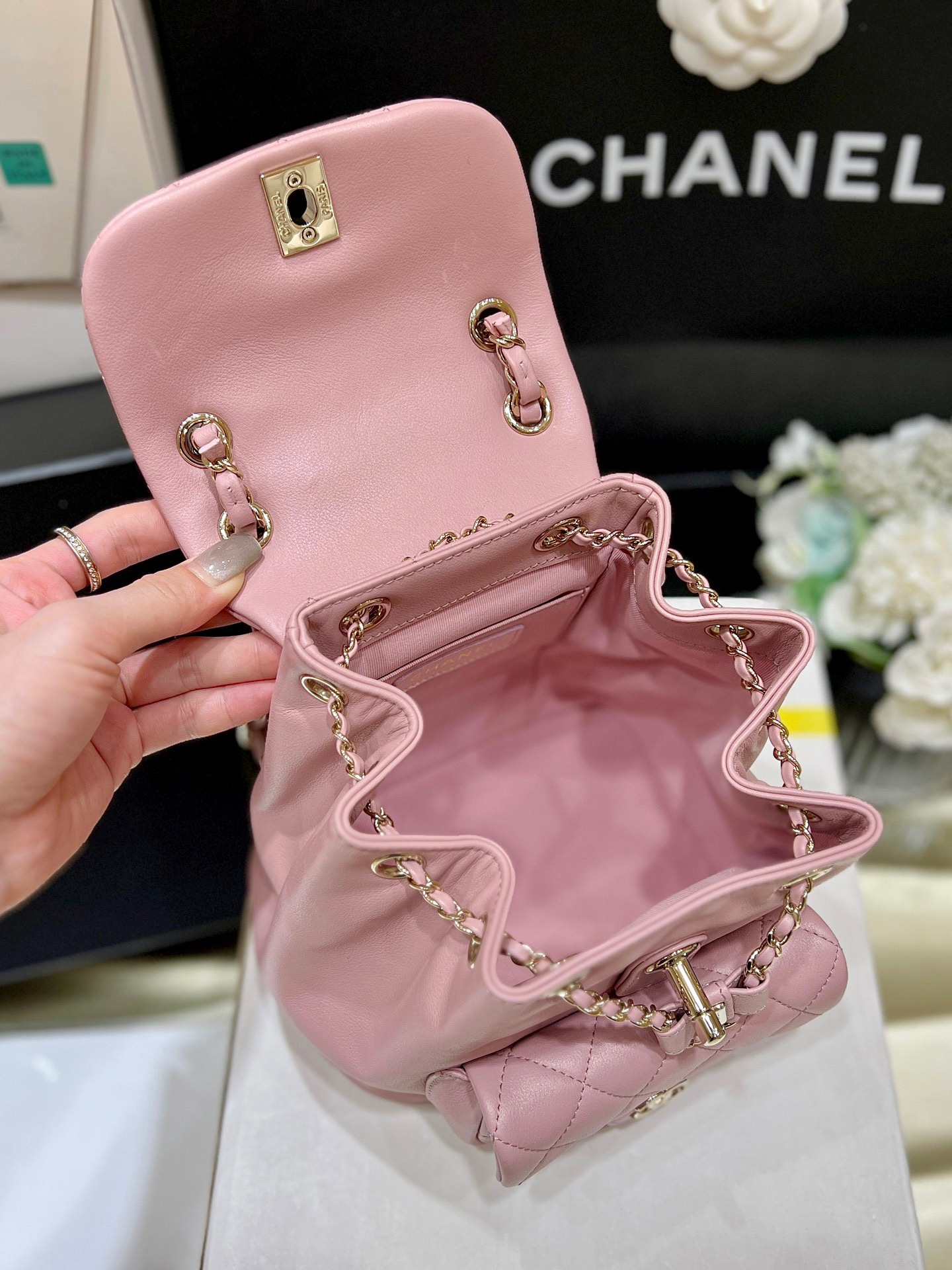 Chanel 24S duma small backpack AS2908