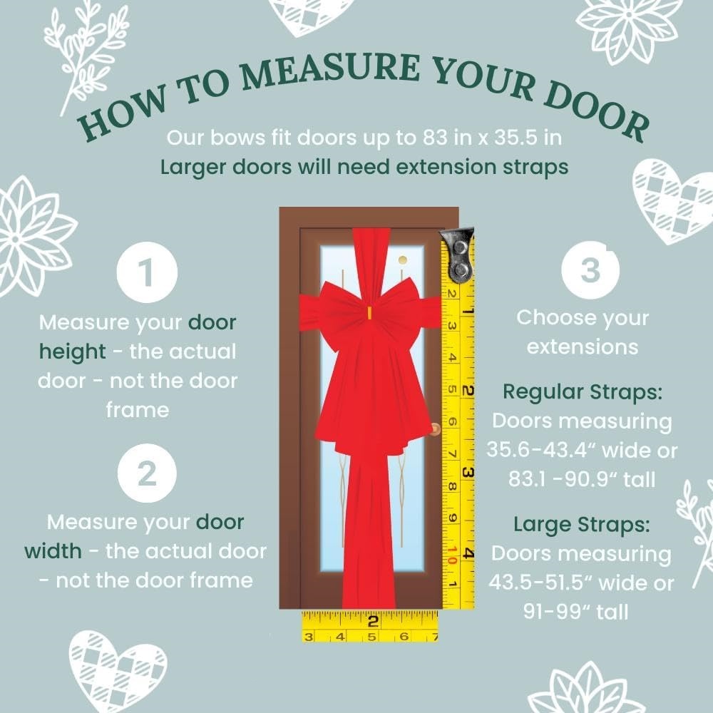 🎅2024 Christmas Promos🔥The Red Door Bow Christmas, Luxury Door Bow, Large Ribbon Wreath Decoration.