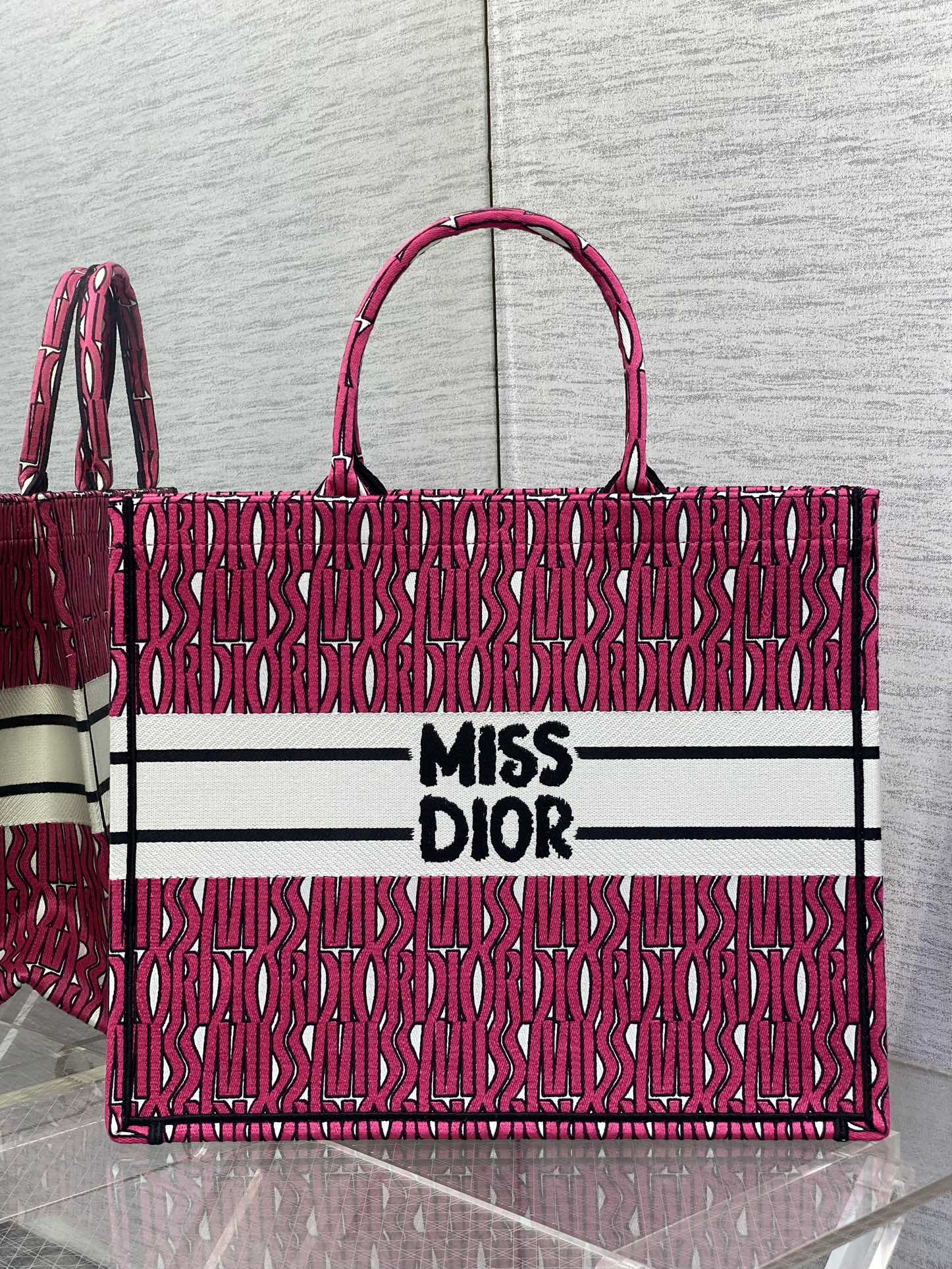 Dior Miss Embroidered Tote Shopping Bag