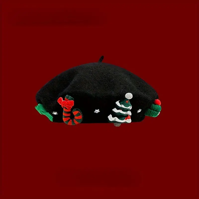 🎅🎅Cute Christmas Element Beret