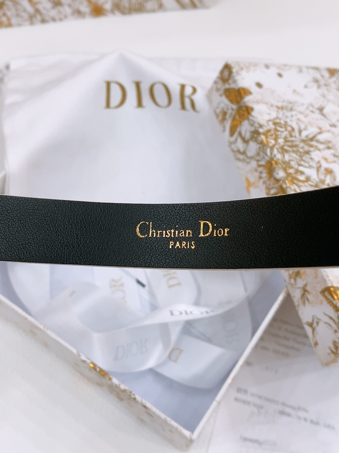 Dior Saddle Belt Cowhide Leather Belt 2.0CM Width