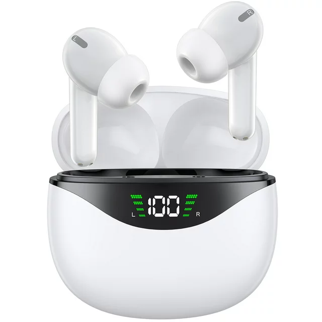 Wireless Earbuds, Bluetooth 5.1 Headphone 30Hrs Playtime with USB-C Fast Charging Case, IPX7 Waterproof Earphones, TWS in Ear Stereo Headset Built