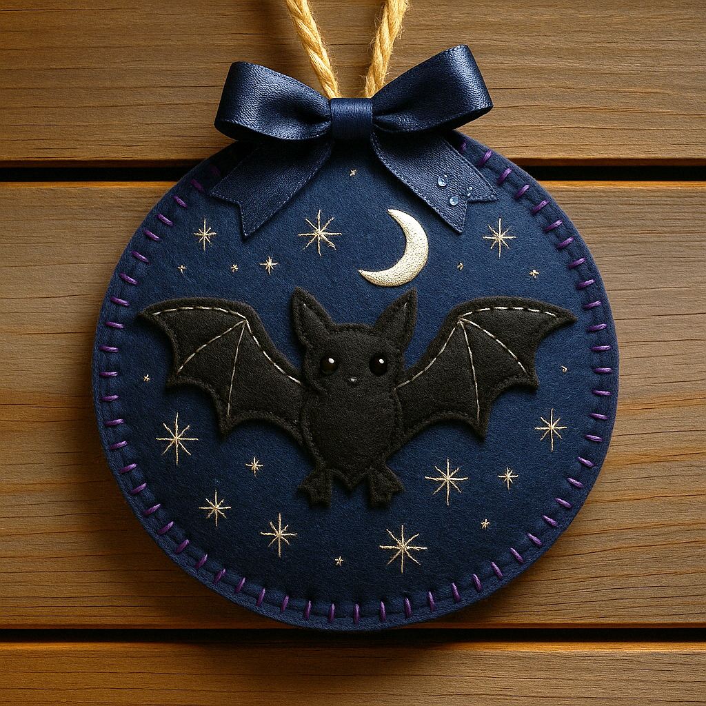 Whimsical Felt Halloween Ornament Collection