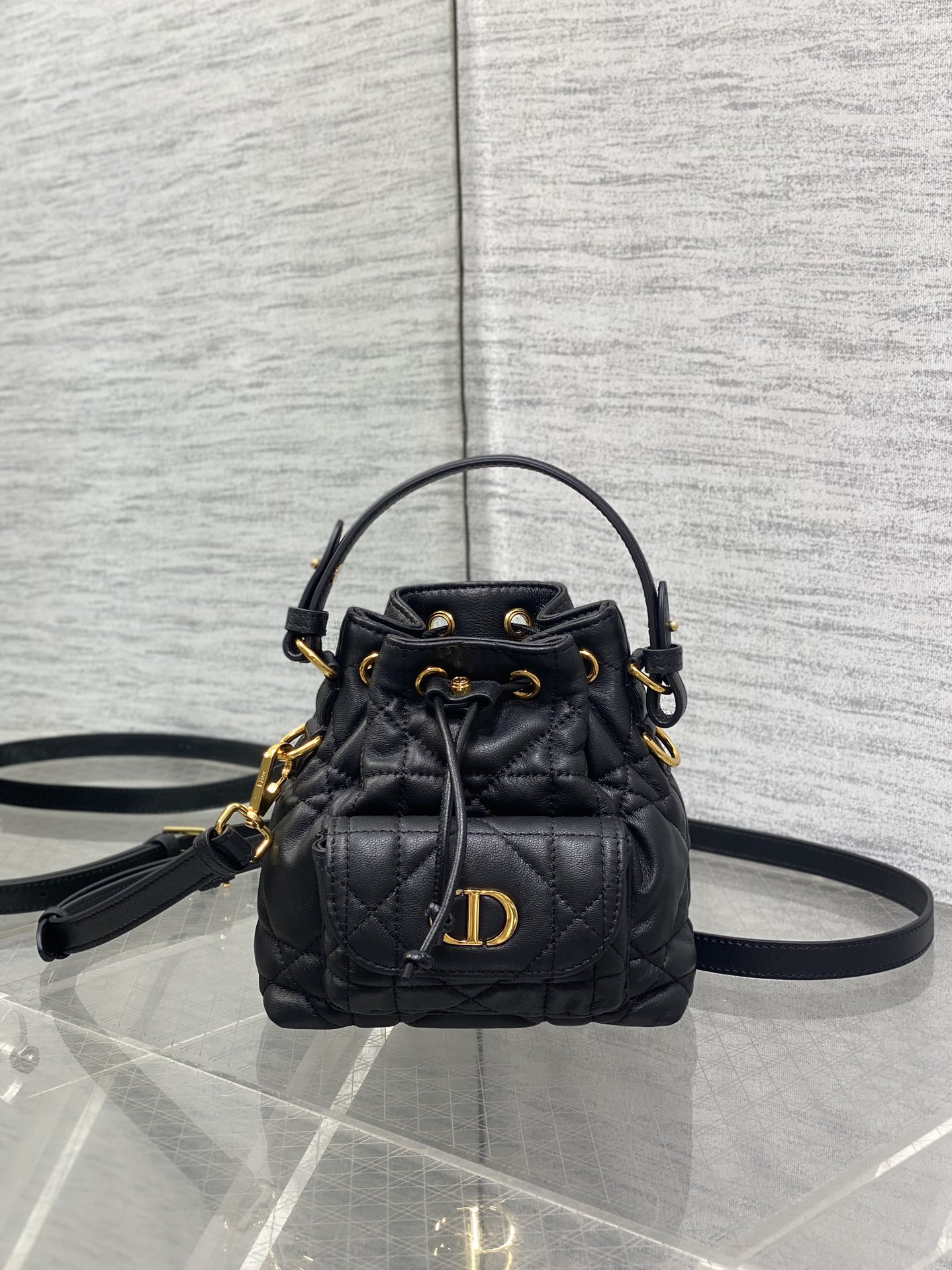 Dior micro Caro bucket bag