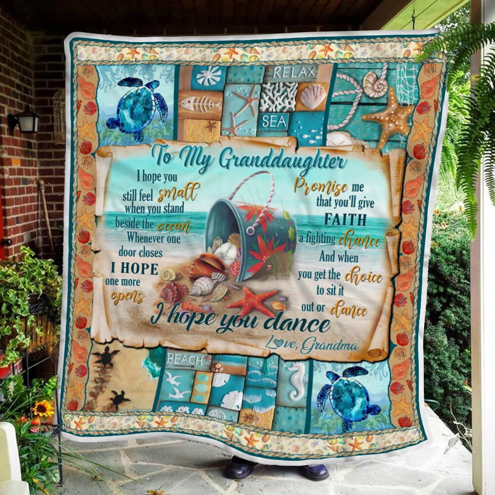 Love My Granddaughter Sofa Throw Blanket