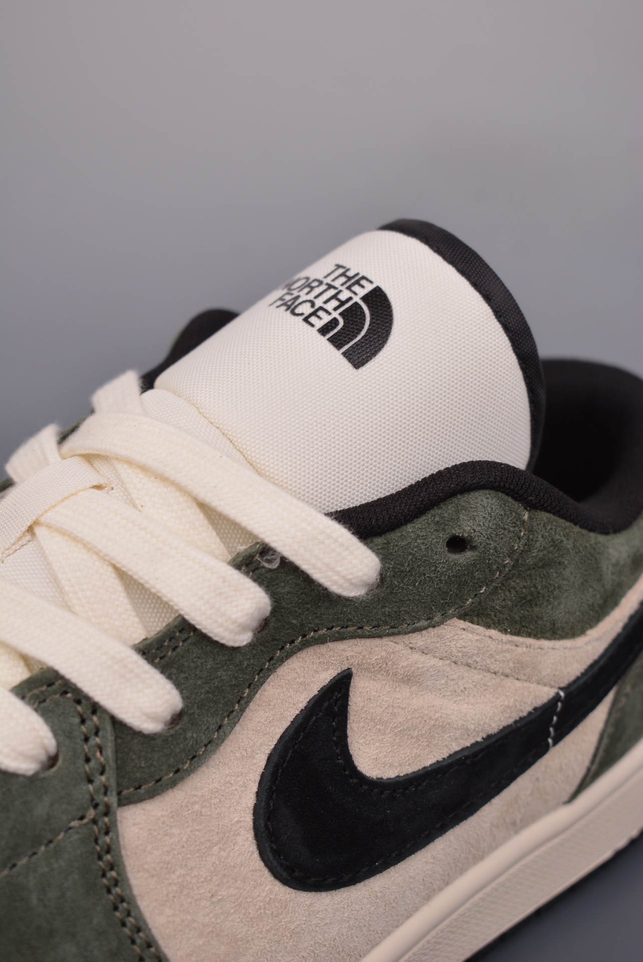 The North Face x Nike Air Jordan 1 Low OG Off-White Olive Green DM9188-004