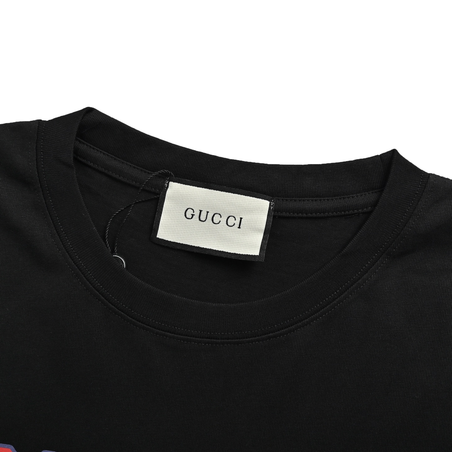 Gucci 24ss three-dimensional letter print short sleeve