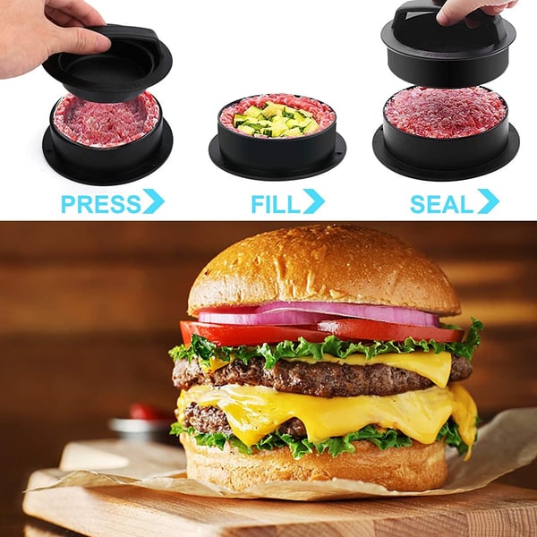 👍Last Day Promotion 60% OFF💥3 in 1 Hamburger Press Patty Maker--BUY 2 GET 10% OFF & FREE SHIPPING