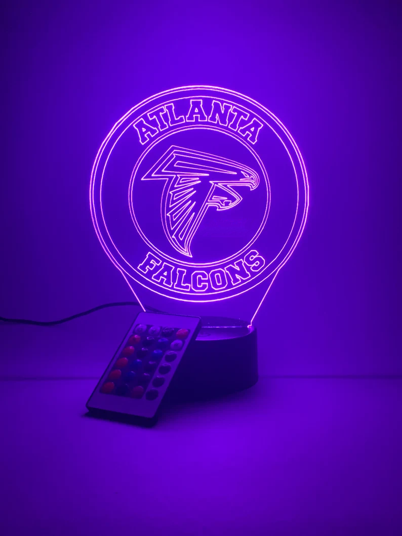 ATLANTA FALCONS 3D LAMP PERSONALIZED