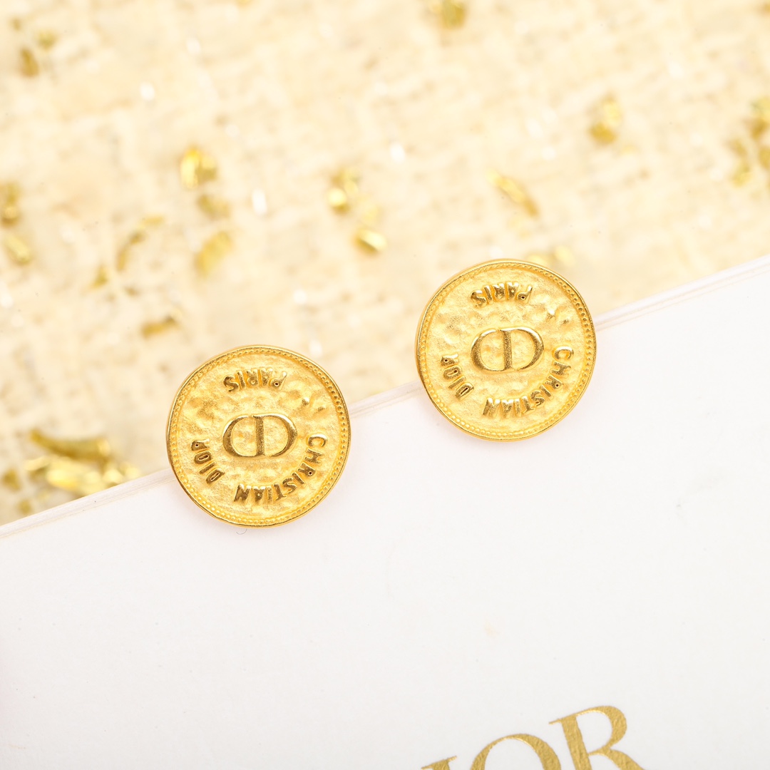 Dior Coin Earrings