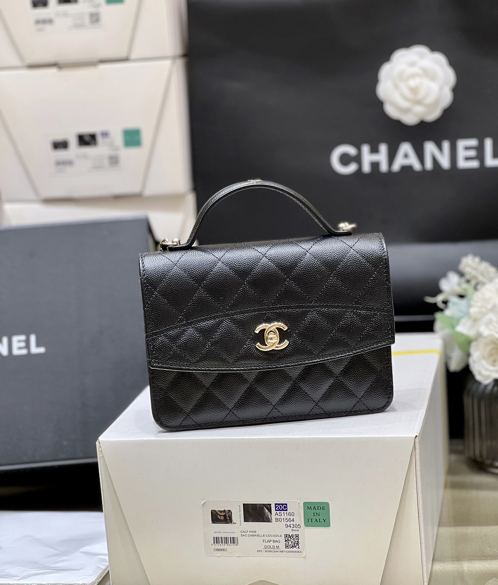 Chanel 25C early spring series mini woc handle double backpack AP4406 00118