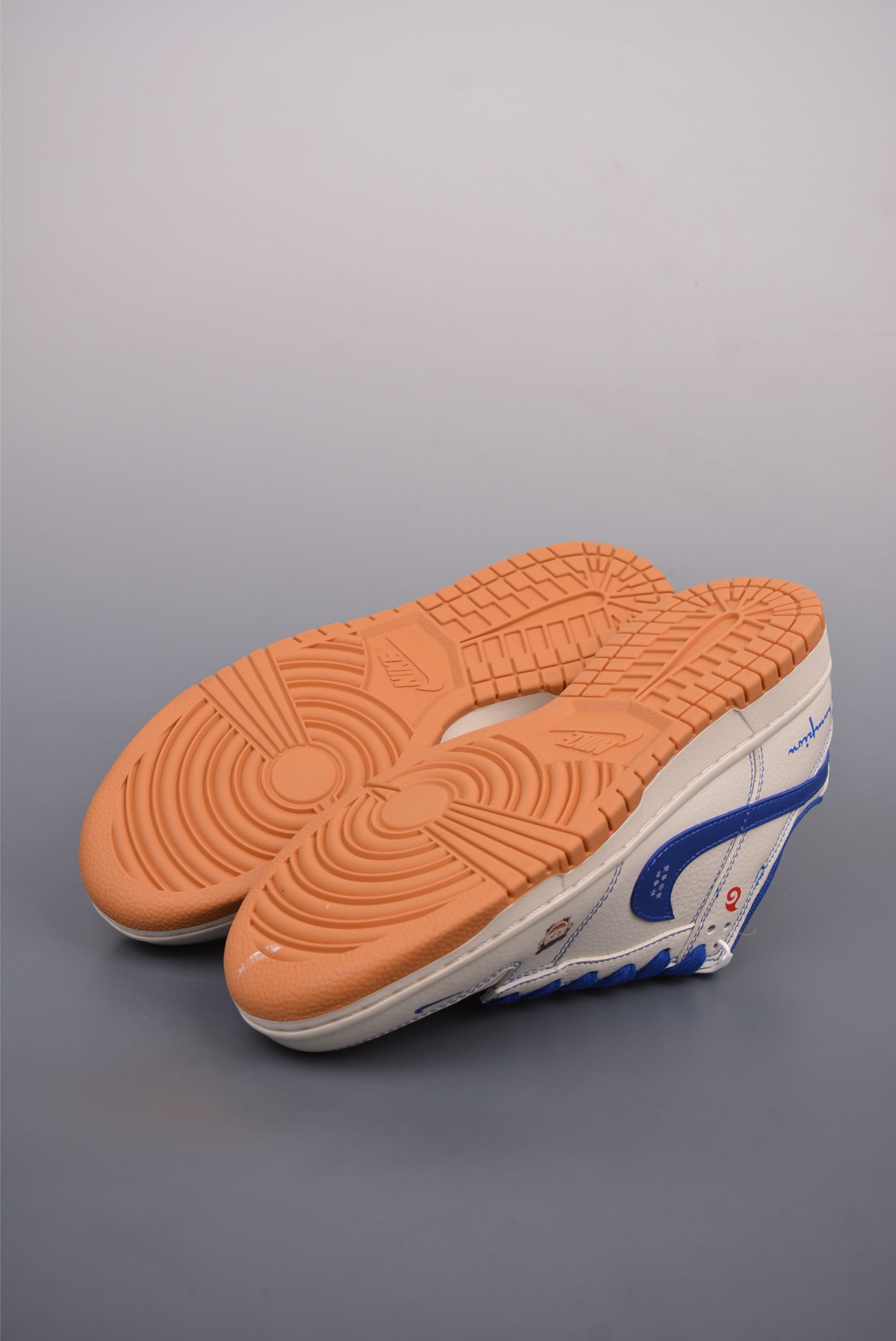 Champion x Nike SB Dunk Low Nezha joint sports shoes Beige Blue XX9923-023