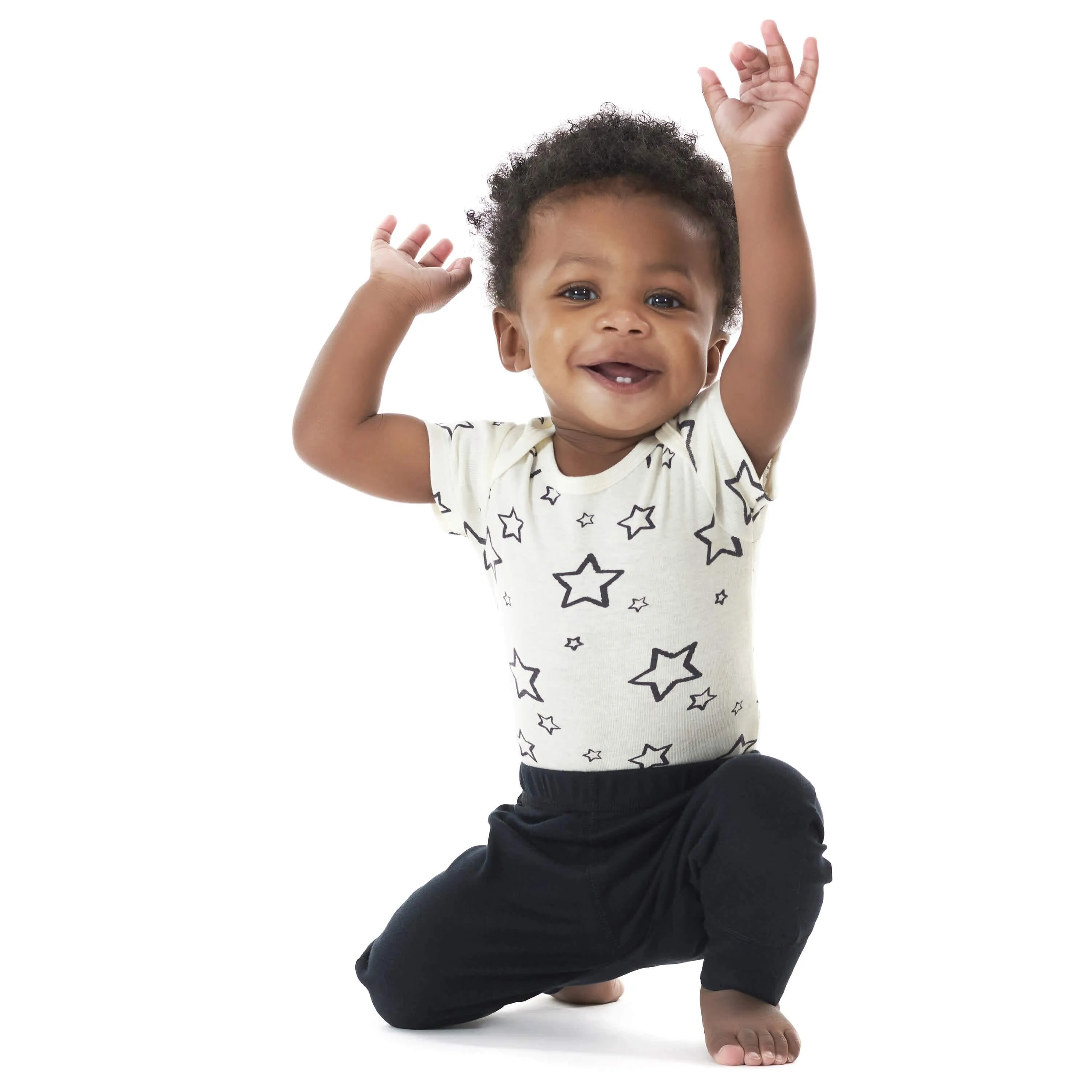 6-Piece Baby Neutral Play Onesies Brand Bodysuits & Pants Set