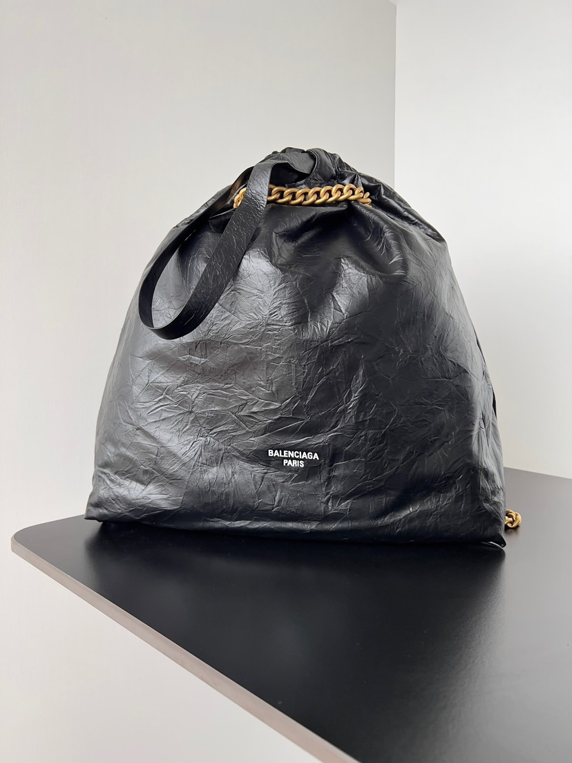 Balenciaga Crush Trash Clutch Large