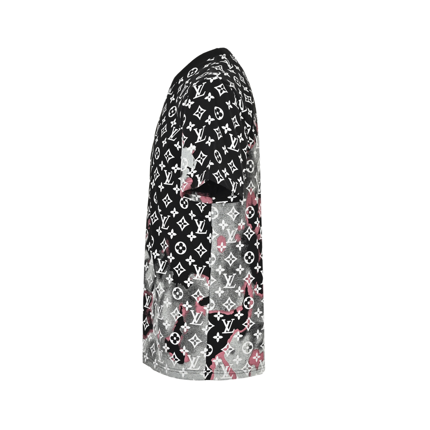 Louis Vuitton 25ss Fire Cloud Monochrome Print Short Sleeve
