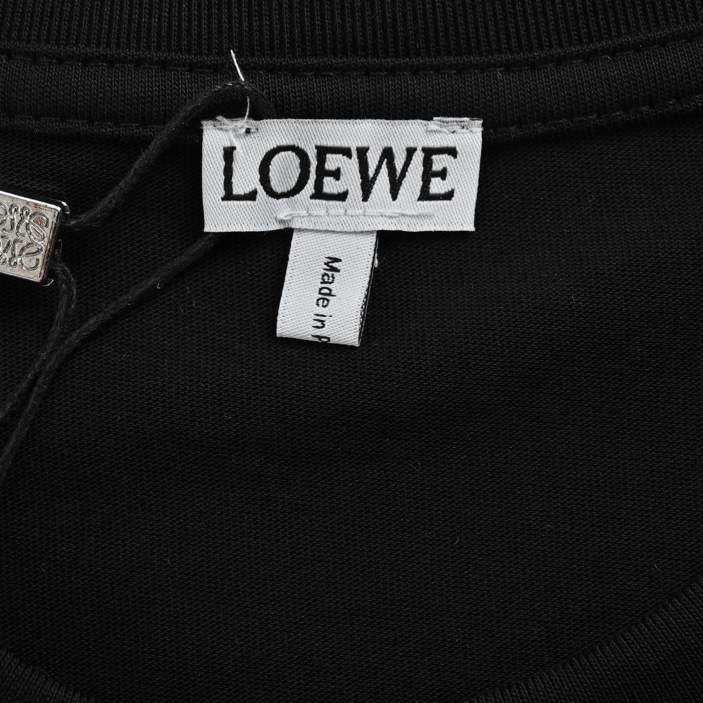 Loewe 25ss tassel embroidered letter logo short sleeve