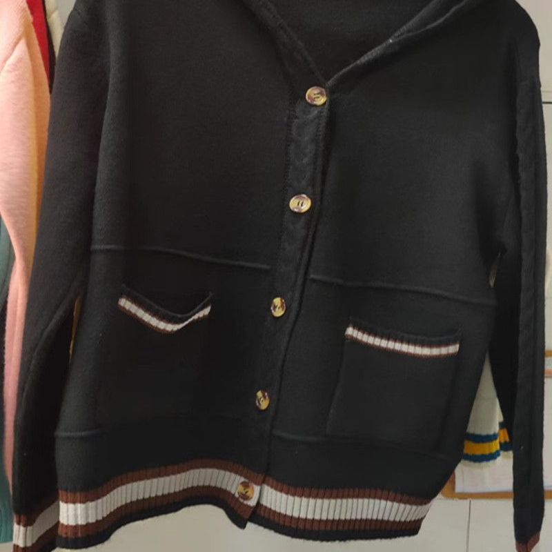 Hooded Knit Cardigan Sweater Coat for Women