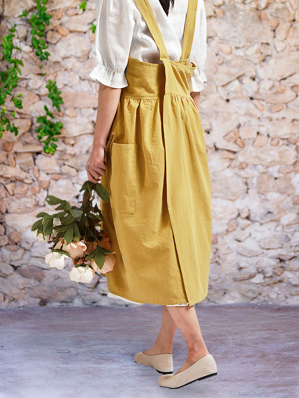Vintage Cross Back Comfy Apron
