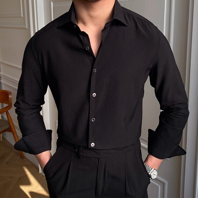 Italiano Men's Elegant Button-Up Shirt