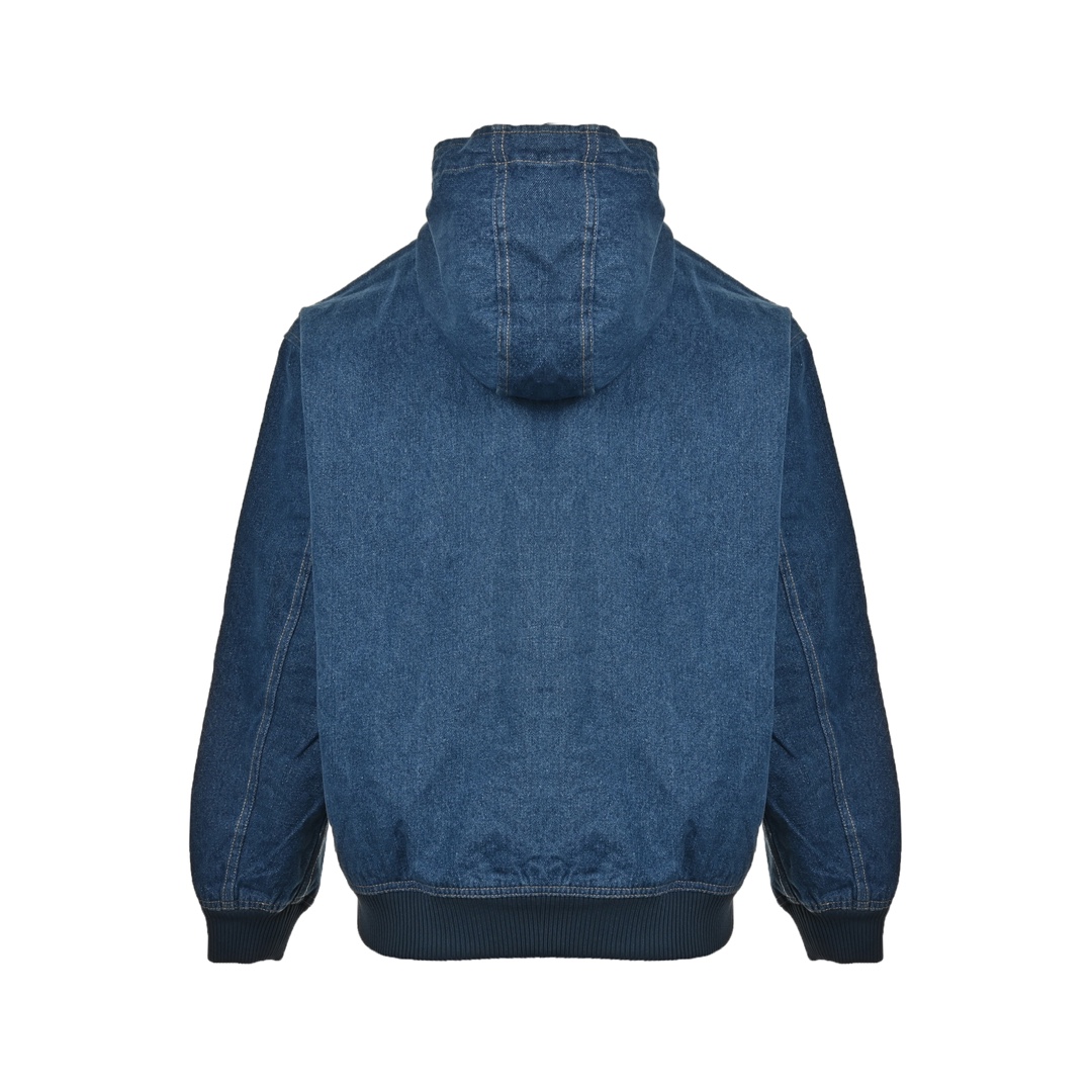 Dior 24Fw signature monogram embroidered hooded denim jacket