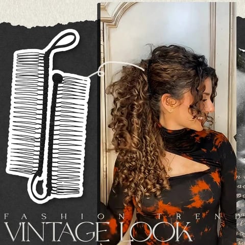 🔥Last Day-[SAVE 50% OFF]--Vintage Stretchy Banana Hair Clip-✨BUY 2 GET 1 FREE!