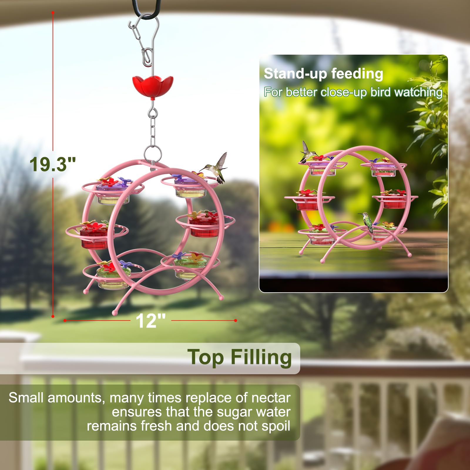 ❤️Mother's Day Sale 60% OFF❤️Ferris Wheel Hummingbird Feeders🐦