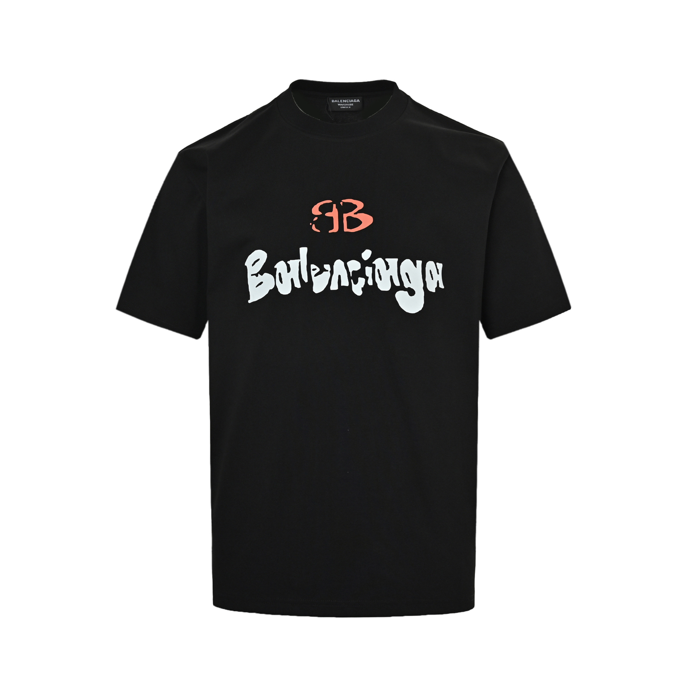 Balenciaga 25ss graffiti letter print short sleeve