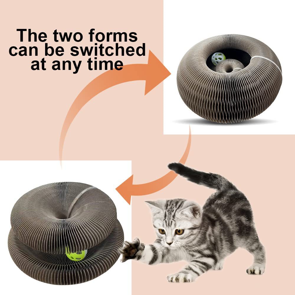 💥Last Day Promotion-[SAVE 50% OFF]--Magic Organ Cat Scratching Board--Comes with a toy bell ball--BUY 2 GET 10% OFF & FREE SHIPPING