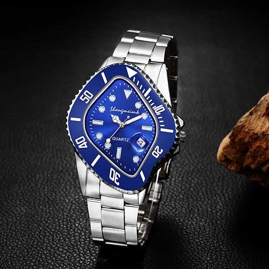 Men's Watch Stainless Steel Twisted