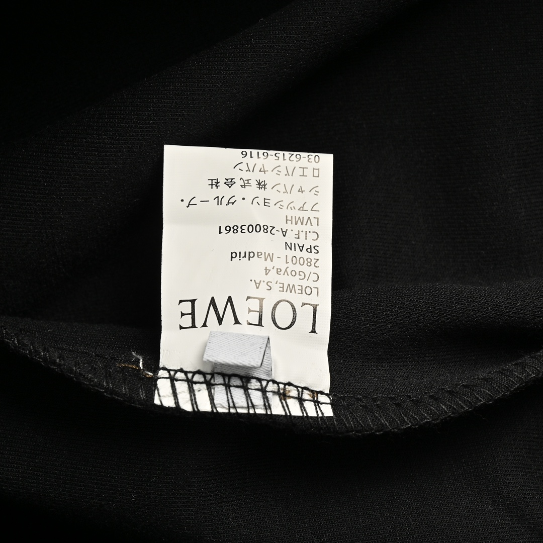 Loewe 24Fw colorblock embroidered logo trousers