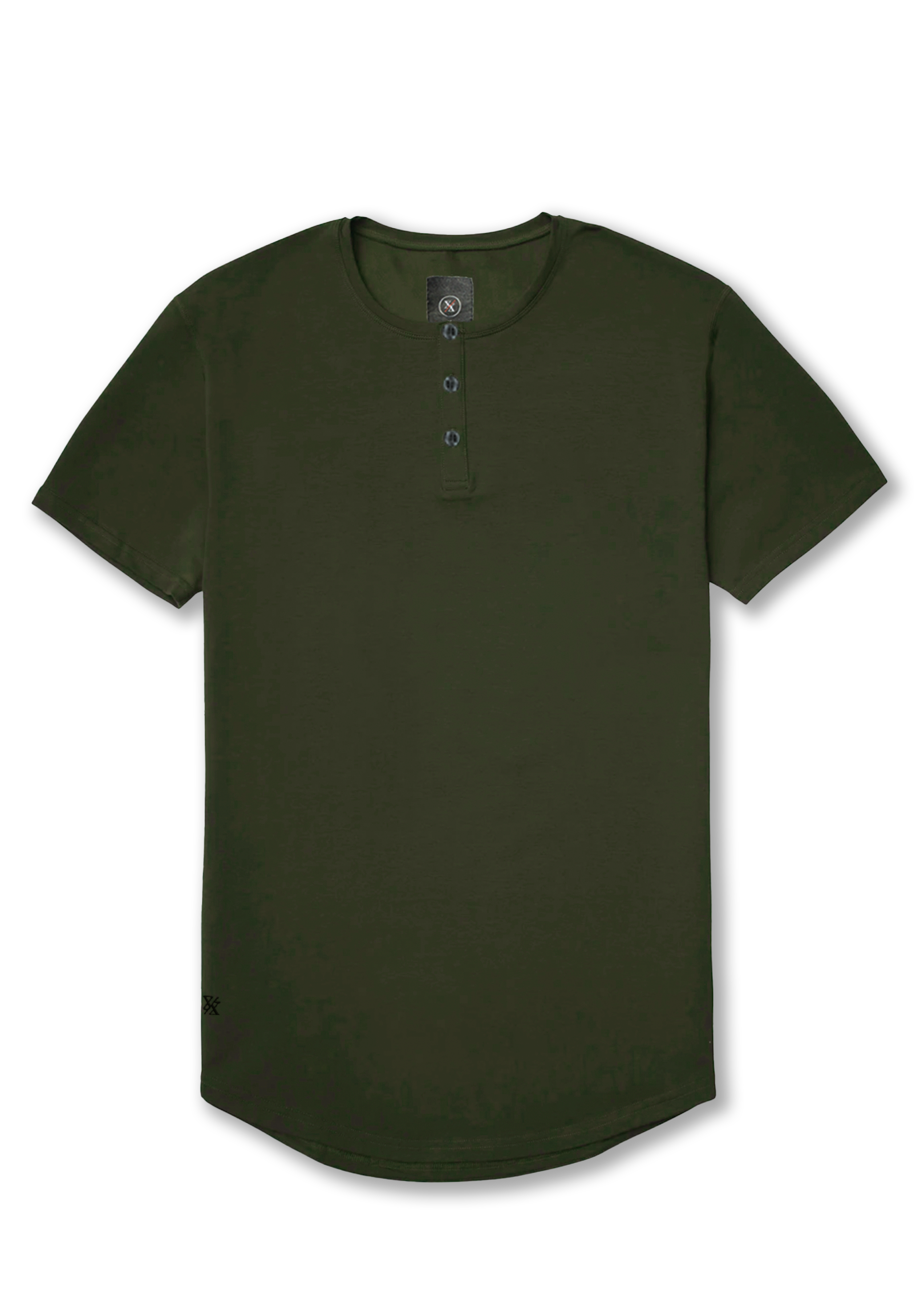 Henley Curved Hem