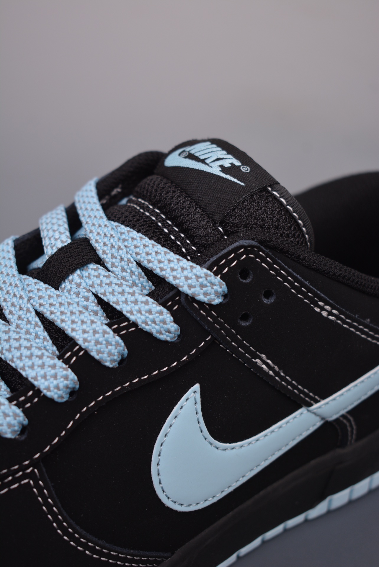 Stussy x Nike By You SB Dunk Low Retro SP Black and Blue Embroidery KK1888-012
