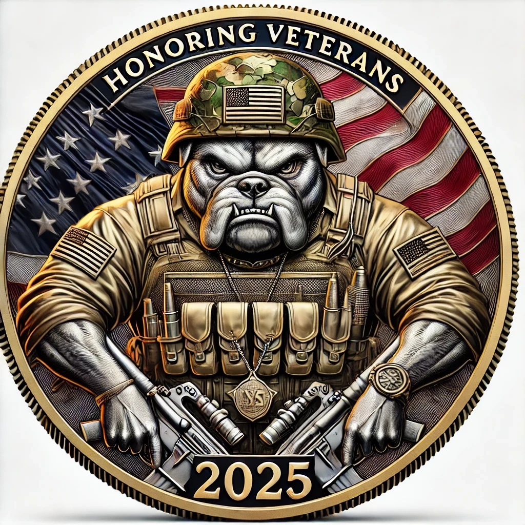 2025 Bulldog Veterans Commemorative Coin