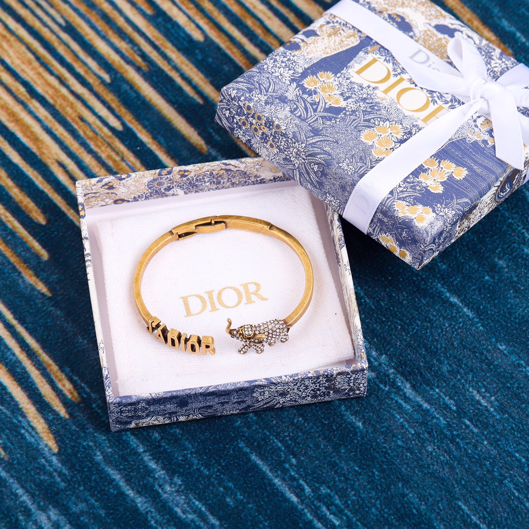 Dior diamond elephant bracelet