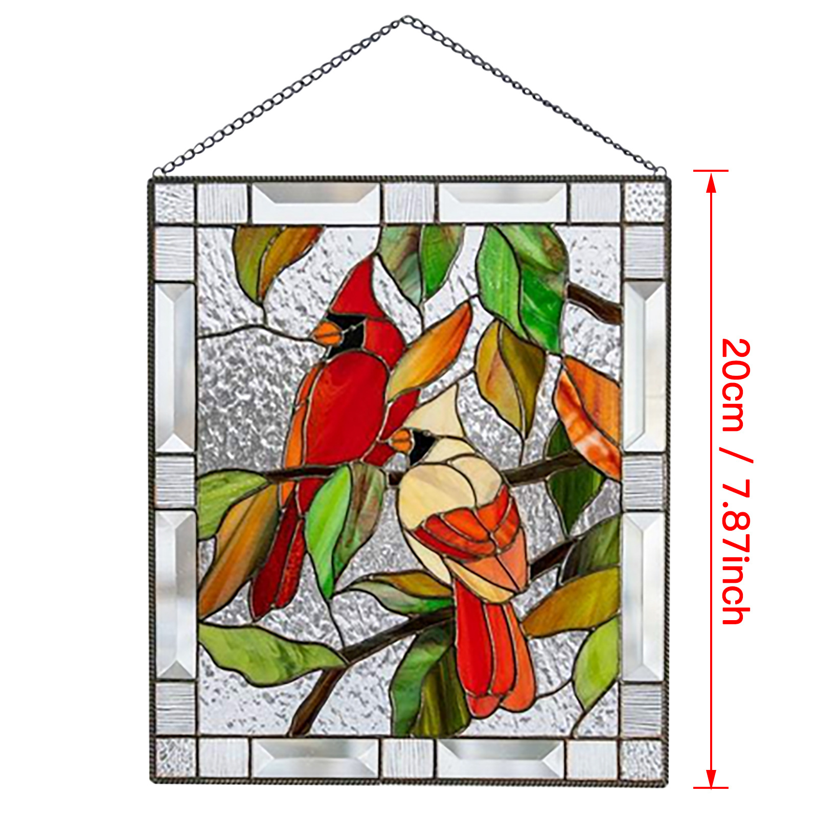 ⏰Last Day Promotion - 50% OFF⏰ Cardinal Stained Glass Window Panel🦜🦜 - Buy 2 Get 10% Off & Free Shipping