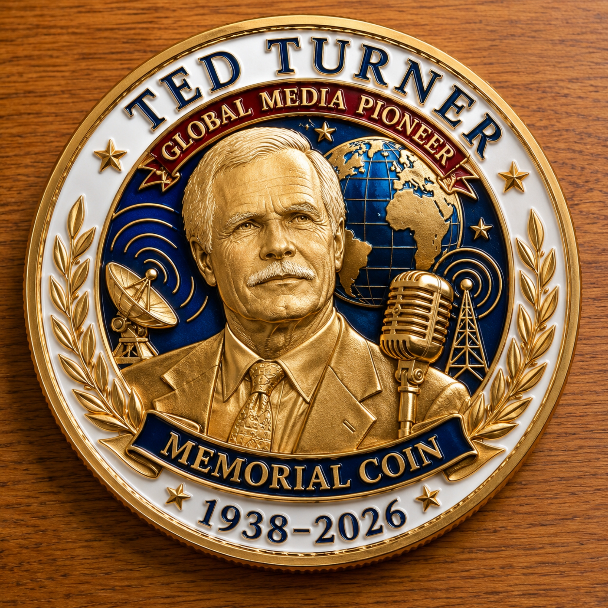 Ted Turner 85th Anniversary Global Media Pioneer Collector Coin (1938–2026)