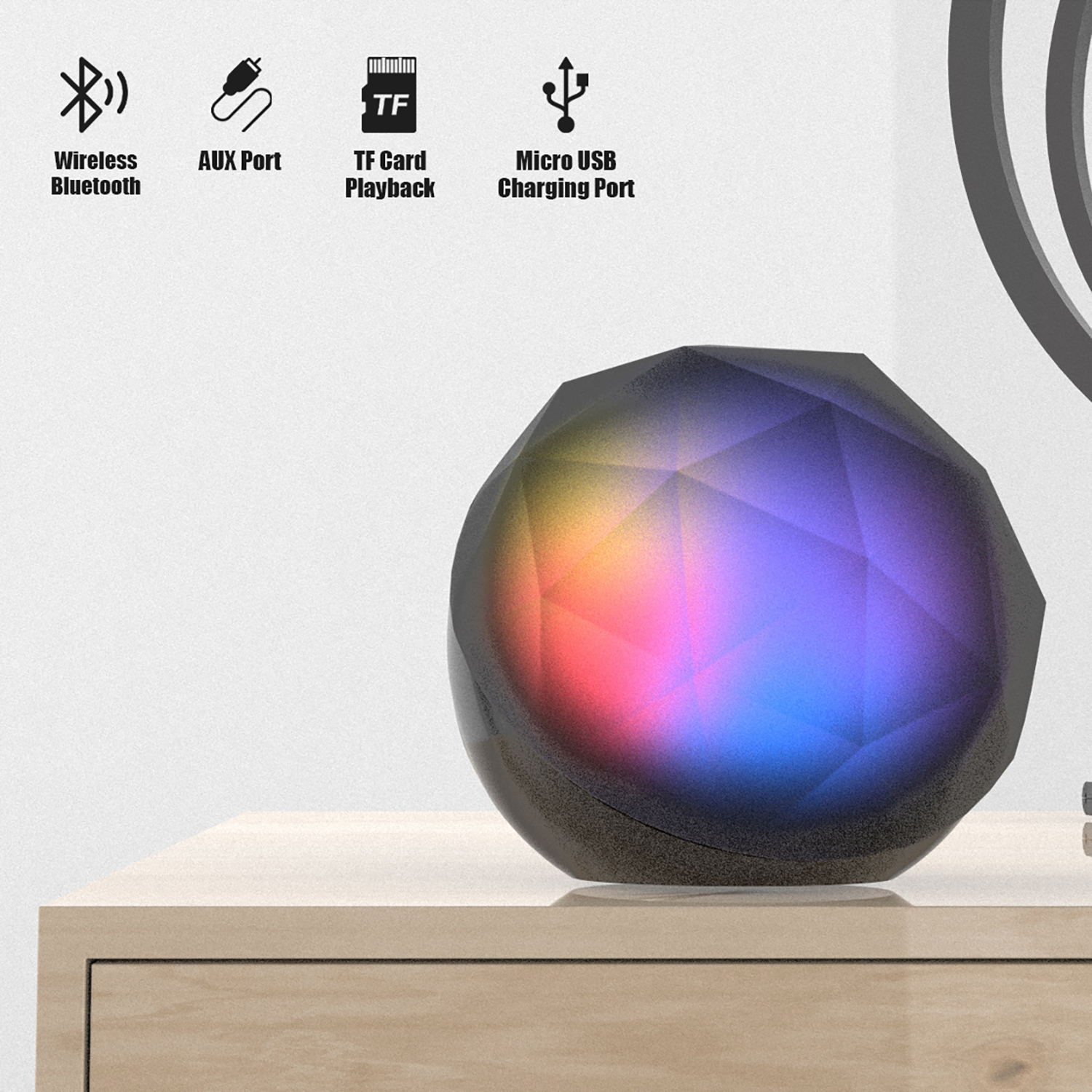 crystal ball speaker bluetooth
