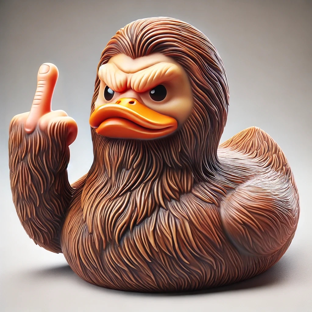 Sasquatch Salute-Bigfoot Duck