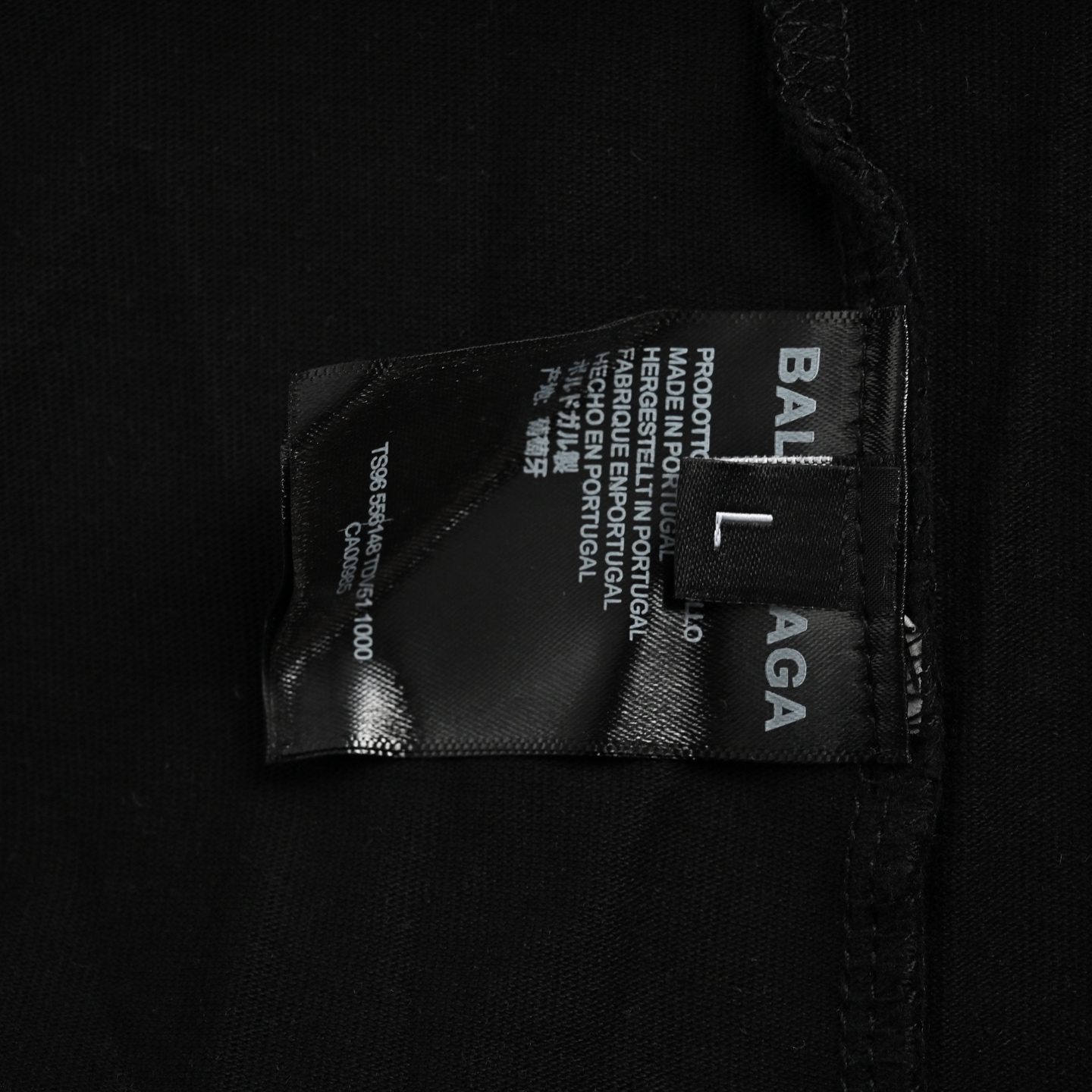 Balenciaga 25ss white ring logo print short sleeves