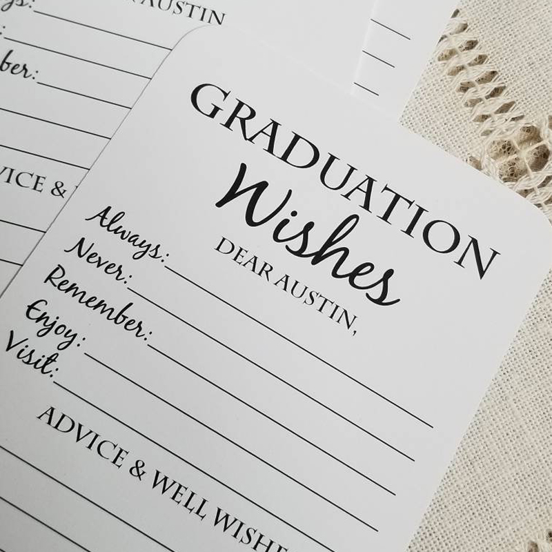 Set of 12 Graduation Wishes Cards