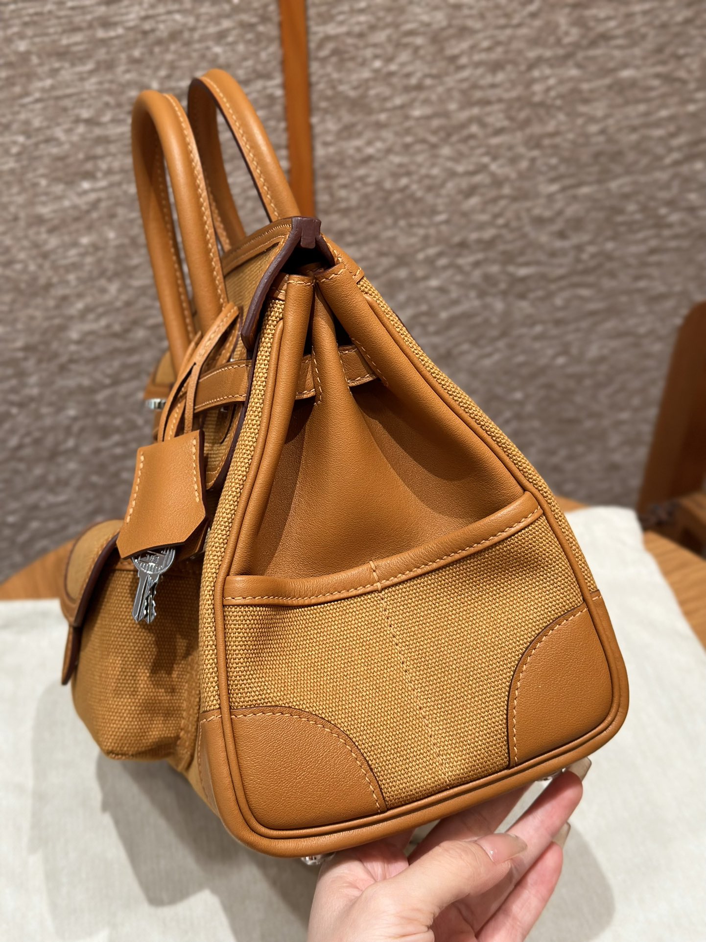Hermes Birkin cargo 2SSesame (handmade to order)