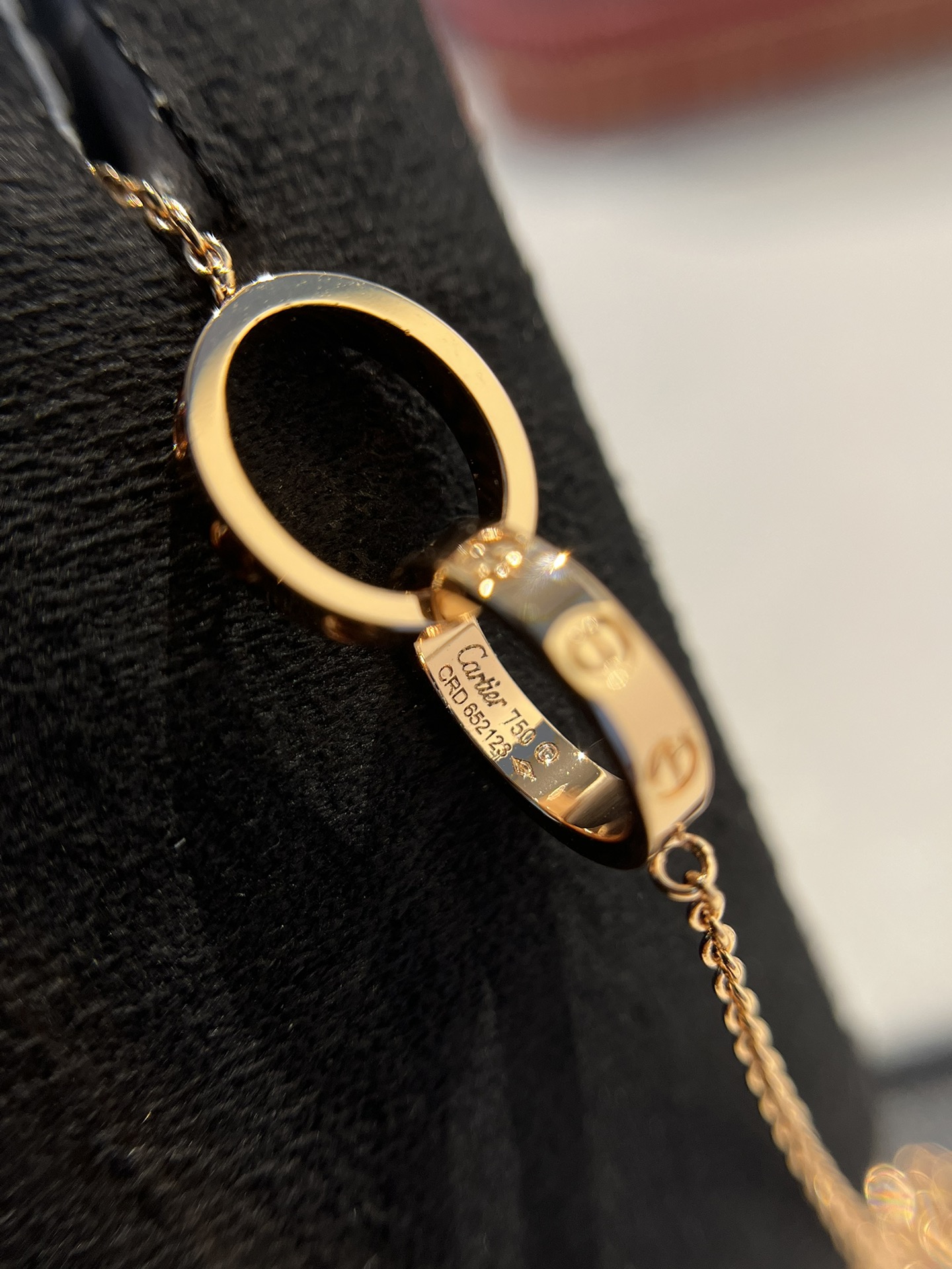 Cartier Classic Diamond-Free Double Ring Necklace