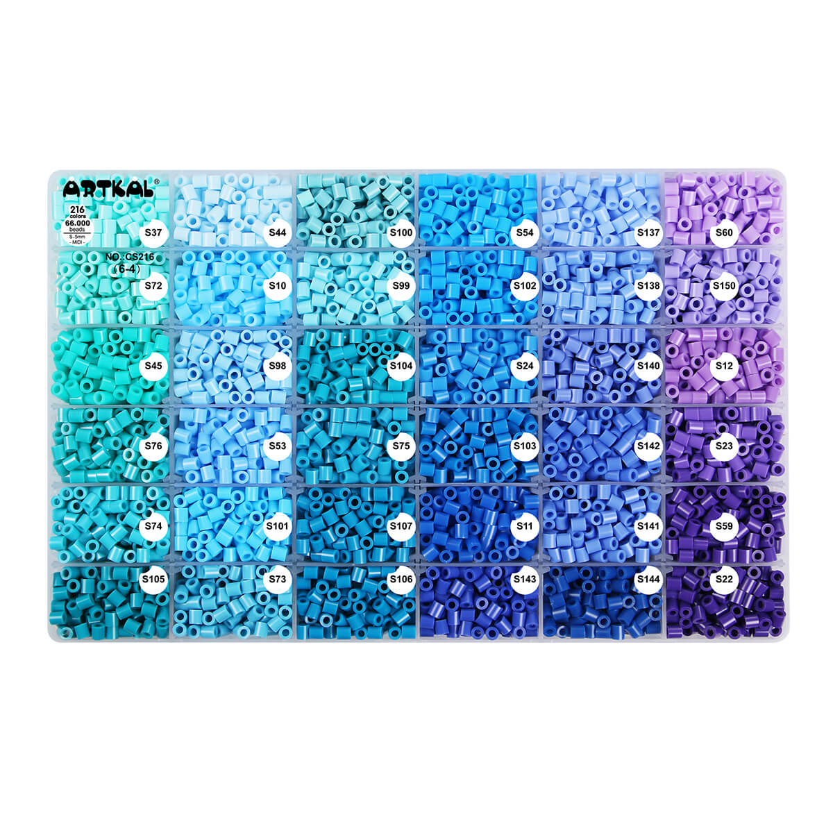 (216) Full Colors Box Set S-5mm Midi Artkal beads CS216 (Excludes 2024 new colors)