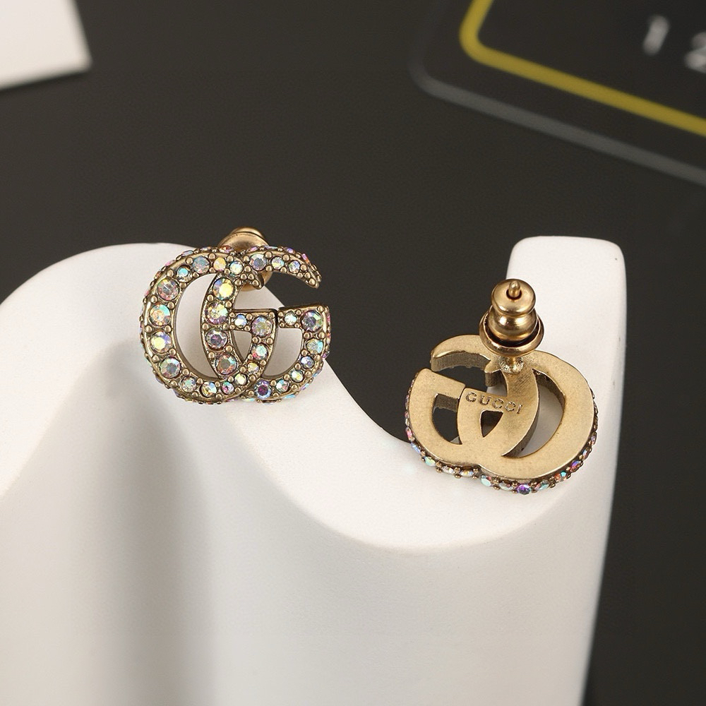 GUCCi diamond GG earrings