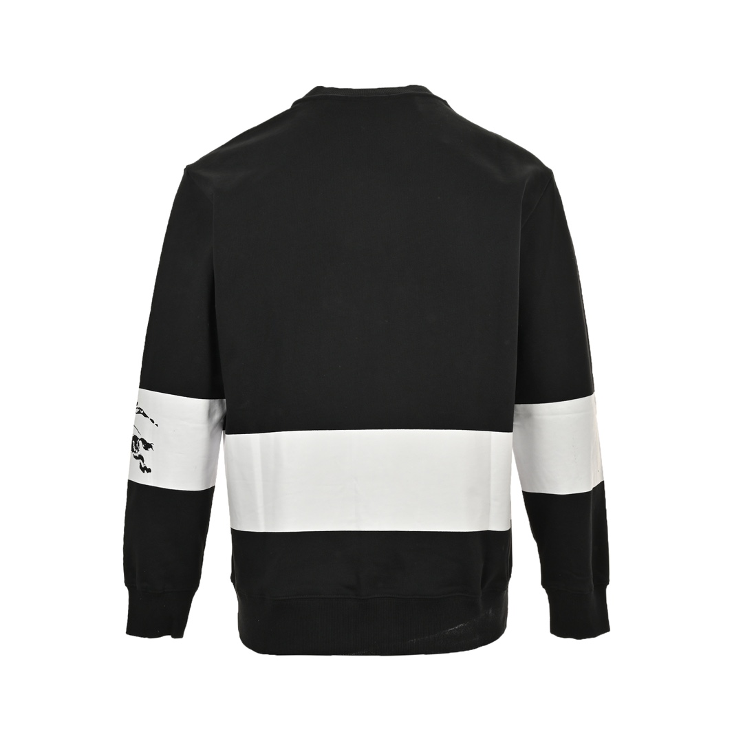 Burberry 24Fw horizontal arm warhorse print crew neck sweatshirt