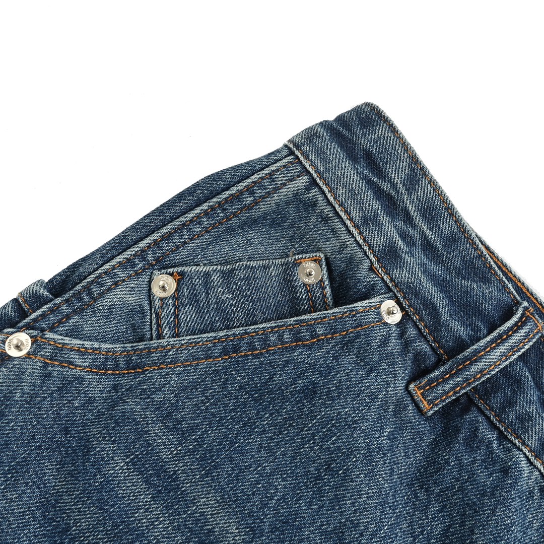Dior 24ss signature embroidered work denim trousers