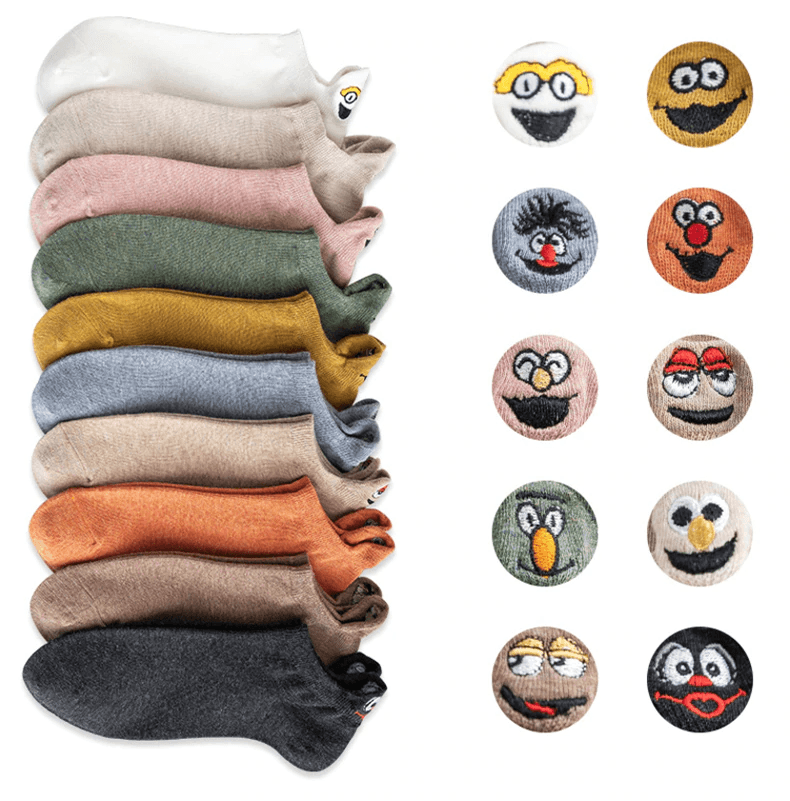 💥Mother's Day Early Sale--Embroidered Cartoon Women Socks--BUY 3 SETS GET 2 SETS FREE & FREE SHIPPING