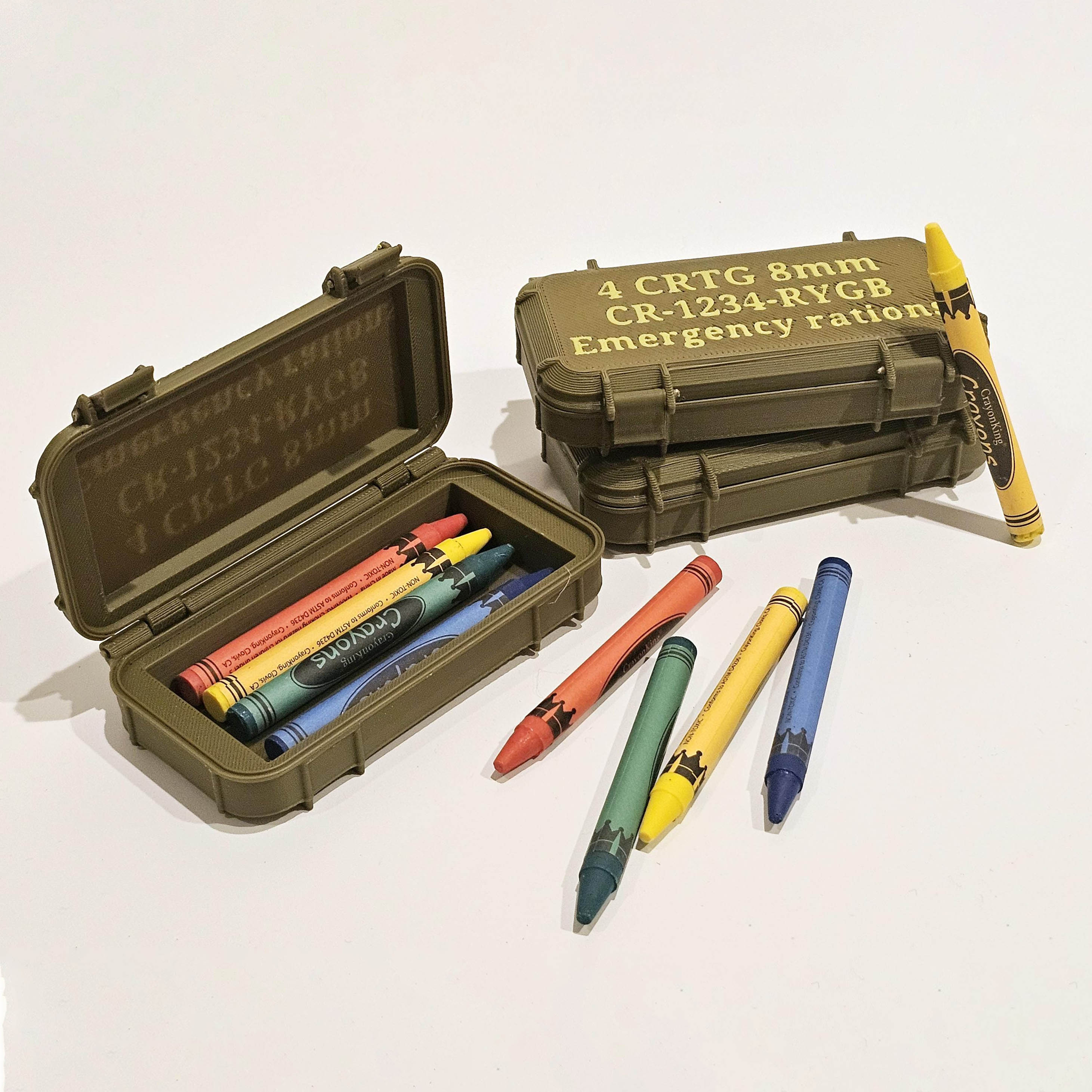 Crayon eater USMC tactical ammo case gag gift Marine Corps