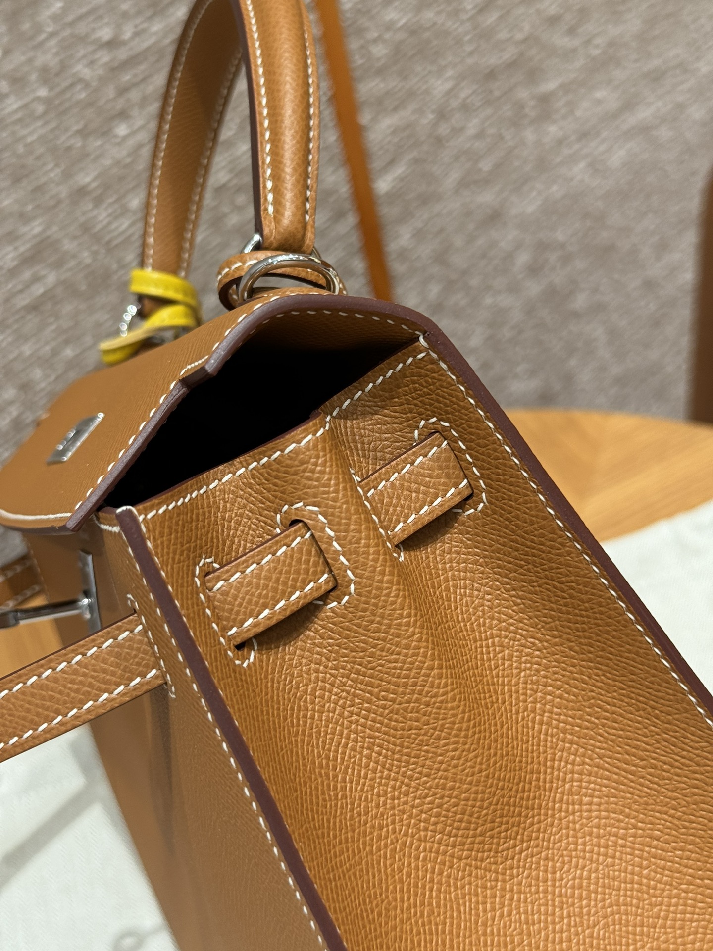 Hermès Kelly 37gold Handbag(Handmade to order)